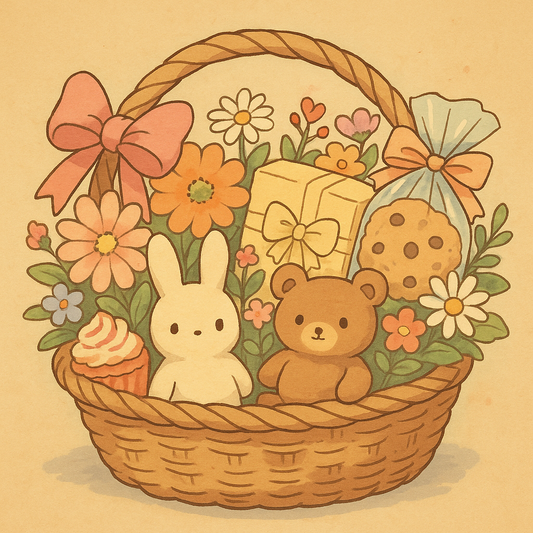 Gift basket with love and surprises